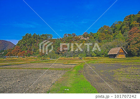 Historical Japanese Village - Shirakawago in spring, travel landmark 101707242