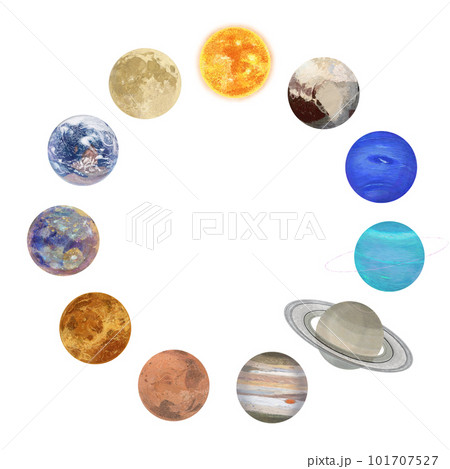 惑星サークルフレーム_正方形 惑星サークルフレーム_正方形 101707527