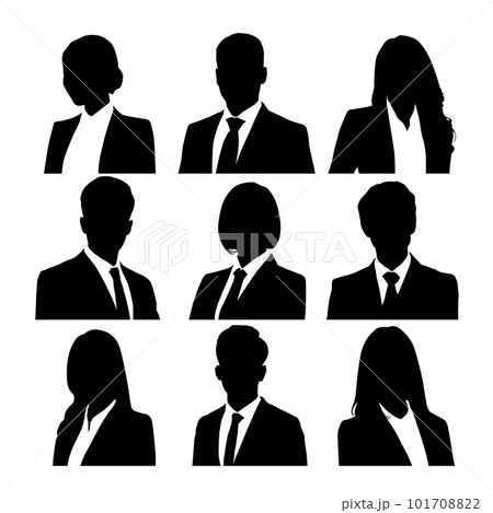 ビジネスパーソンシルエット002 101708822