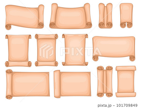 Old scroll vector design illustration isolated...のイラスト素材 [101709849 ...