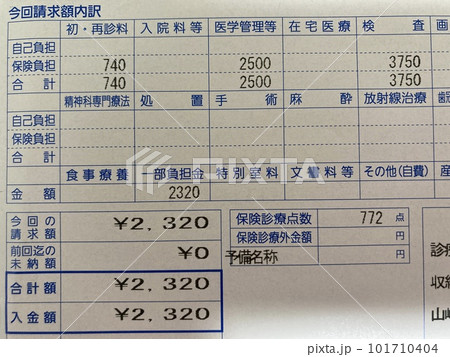 診療明細書 101710404
