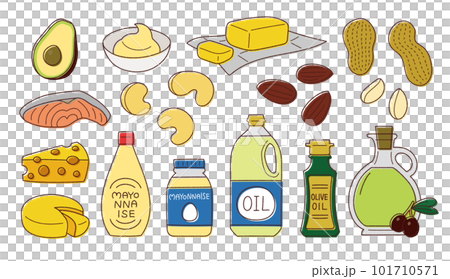 Fast Food Vector Icons. Bad Fat Stock Clipart | Royalty-Free | FreeImages