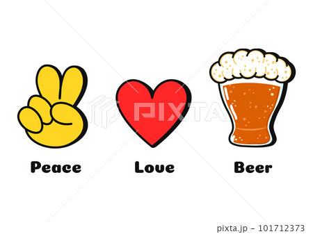 Peace, love, peace concept print for t-shirt.Vector cartoon doodle line graphic illustration logo design. Peace sign, heart, peace print for poster, t-shirt, logo concept Peace, love, peace concept print for t-shirt.Vector cartoon doodle line graphic illustration logo design. Peace sign, heart, peace print for poster, t-shirt, logo concept 101712373