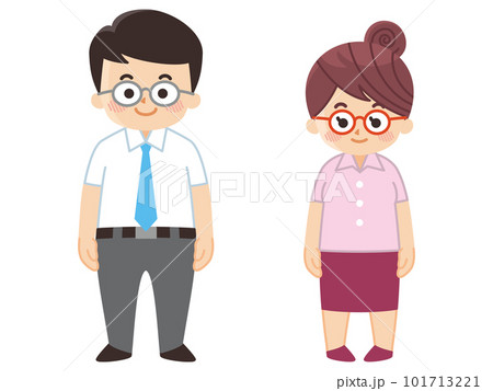 半袖のビジネスパーソン 夏服 クールビズ 半袖のビジネスパーソン 夏服 クールビズ 101713221