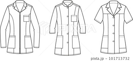 Womens medical jacket. Fashion CAD. Womens medical jacket. Fashion CAD. 101713732