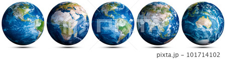 Earth globe world map set 101714102