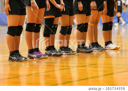 バレーボールの試合の整列挨拶 101714359