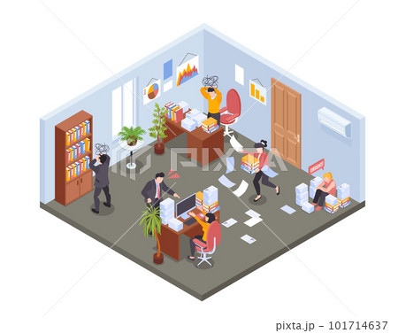 Mess In Office Composition 101714637