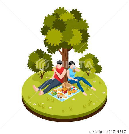 Picnic Party Illustration Picnic Party Illustration 101714717