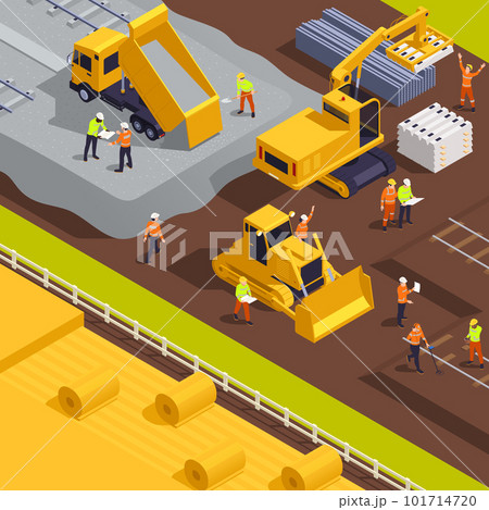 Railroad Construction Site Composition 101714720