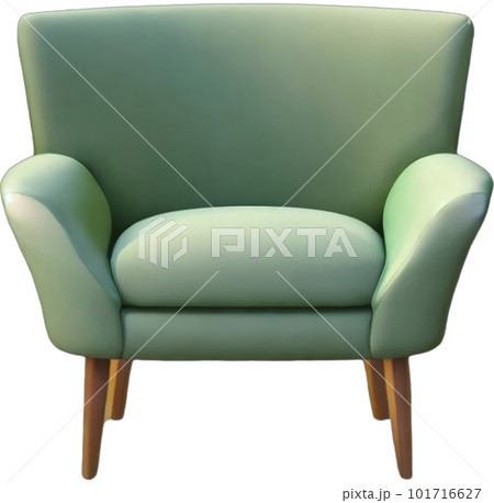 green single chair ,緑の一人掛け椅子 101716627
