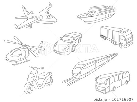 Transportation set of objects. Business or industrial images. Transportation set of objects. Business or industrial images. 101716907