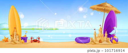 3D beach background 101716914