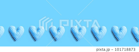 Appreciation theme with handmade heart cushions 101718873