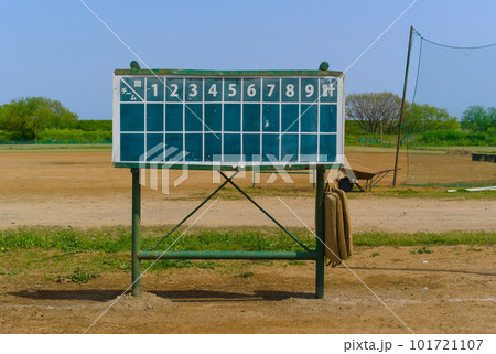 スコアボード_野球場のある風景 101721107