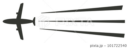 飛行機と飛行機雲 101722540