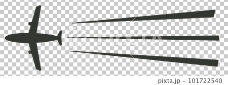 飛行機と飛行機雲 101722540