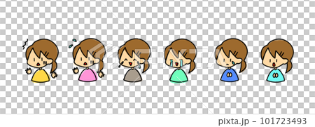 上半身ポーズ 101723493