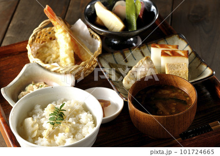 筍ご飯、煮物、天ぷら、定食、京料理、おばんざい、季節料理 筍ご飯、煮物、天ぷら、定食、京料理、おばんざい、季節料理 101724665