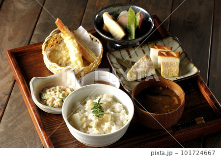 筍ご飯、煮物、天ぷら、定食、京料理、おばんざい、季節料理 101724667