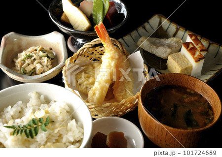 筍ご飯、煮物、天ぷら、定食、京料理、おばんざい、季節料理 101724689