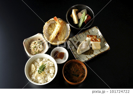 筍ご飯、煮物、天ぷら、定食、京料理、おばんざい、季節料理 101724722