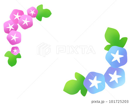 朝顔のフレーム　③ 101725203