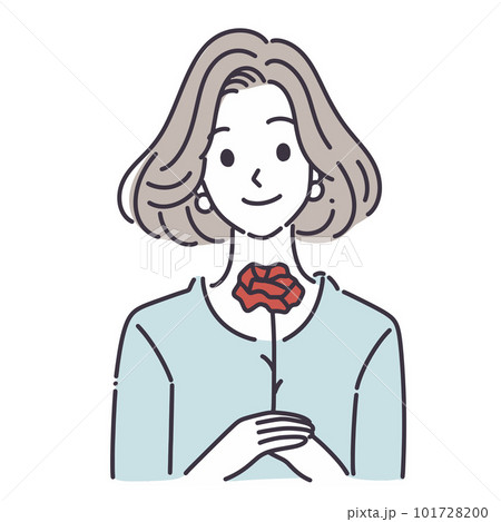 母の日,カーネーション,花,花束,バラ,植物,赤,お母さん,プレゼント,ギフト,祝福,ありがとう,感 101728200
