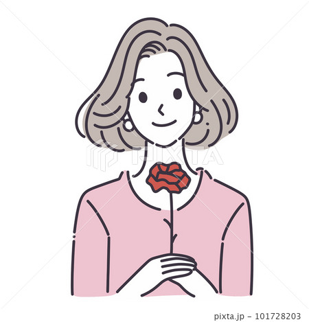 母の日,カーネーション,花,花束,バラ,植物,赤,お母さん,プレゼント,ギフト,祝福,ありがとう,感 101728203