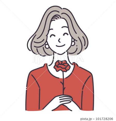 母の日,カーネーション,花,花束,バラ,植物,赤,お母さん,プレゼント,ギフト,祝福,ありがとう,感 101728206