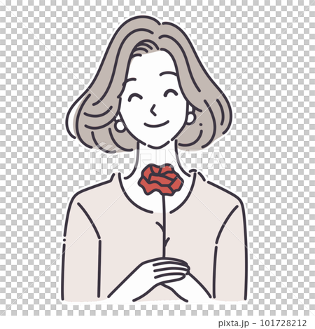 母の日,カーネーション,花,花束,バラ,植物,赤,お母さん,プレゼント,ギフト,祝福,ありがとう,感 101728212