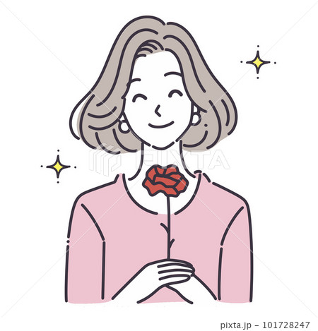 母の日,カーネーション,花,花束,バラ,植物,赤,お母さん,プレゼント,ギフト,祝福,ありがとう,感 101728247