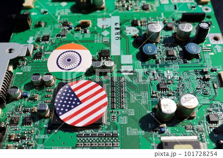 米とインド、半導体サプライチェーン強靭化のイメージ写真 101728254