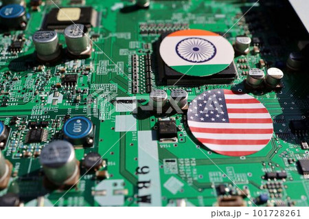 米とインド、半導体サプライチェーン強靭化のイメージ写真 101728261