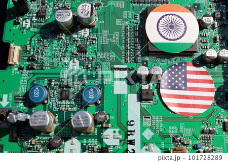米とインド、半導体サプライチェーン強靭化のイメージ写真 101728289