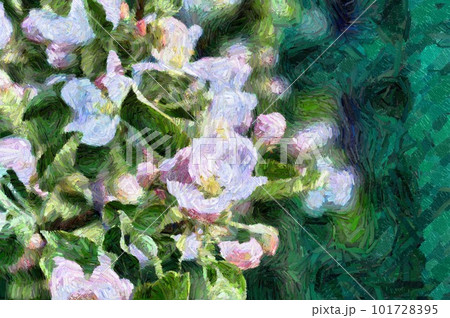Apple blossom digital painting Apple blossom digital painting 101728395