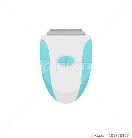 Woman electric razor icon. Flat illustration of woman electric razor vector icon for web isolated on white Woman electric razor icon. Flat illustration of woman electric razor vector icon for web isolated on white 101728597