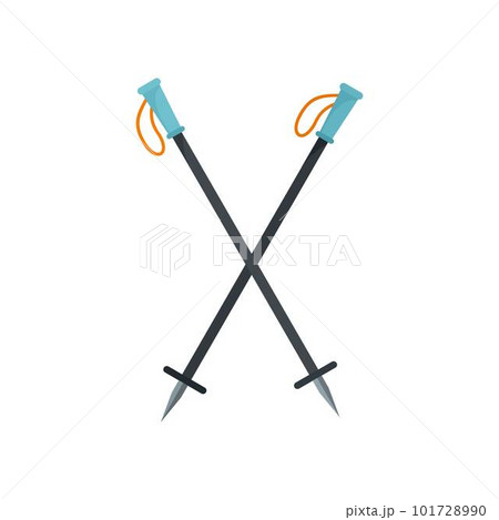 Climb sticks icon. Flat illustration of climb sticks vector icon for web isolated on white 101728990