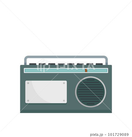FM AM radio icon. Flat illustration of FM AM radio vector icon for web isolated on white 101729089
