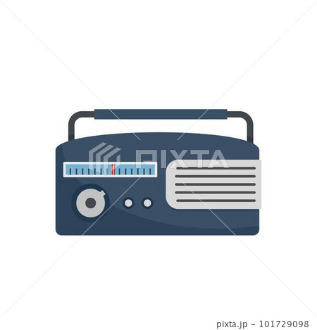Am radio icon. Flat illustration of am radio vector icon for web isolated on white 101729098