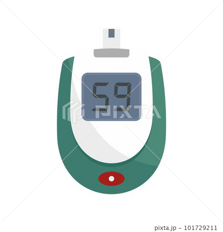 Blood glucose level icon. Flat illustration of blood glucose level vector icon for web isolated on white Blood glucose level icon. Flat illustration of blood glucose level vector icon for web isolated on white 101729211