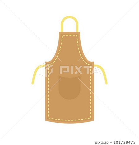 Leather apron icon. Flat illustration of leather apron vector icon for web isolated on white 101729475