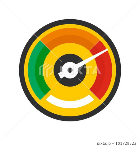 Colorful dashboard icon. Flat illustration of colorful dashboard vector icon for web isolated on white Colorful dashboard icon. Flat illustration of colorful dashboard vector icon for web isolated on white 101729522