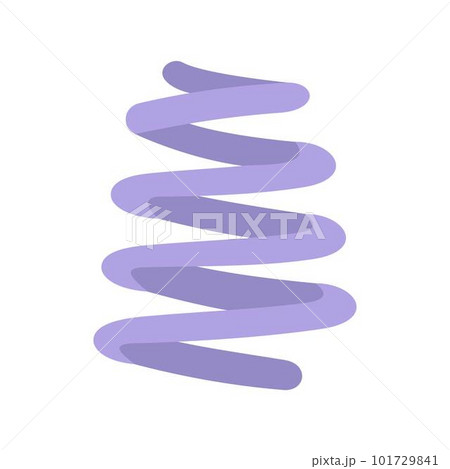 Spiral coil icon. Flat illustration of spiral coil vector icon for web isolated on white 101729841