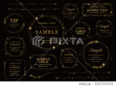 ゴージャスな光彩ゴールドフレーム 101733378