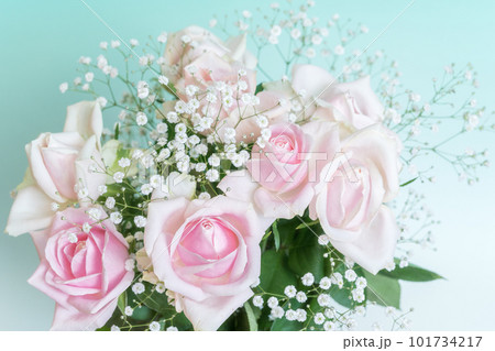 美しいピンクの薔薇　花束 101734217