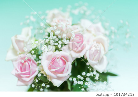 美しいピンクの薔薇　花束 101734218