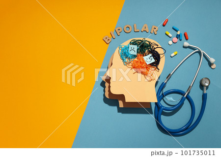 Mental disorder - Bipolar disorder, space for text 101735011