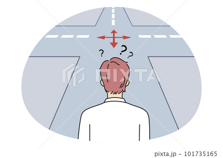 Frustration and choosing way concept Frustration and choosing way concept 101735165