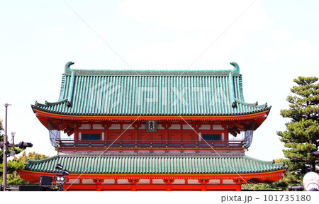 平安神宮 大鳥居 鳥居 平安神宮大鳥居 朱塗り 平安神宮 大鳥居 鳥居 平安神宮大鳥居 朱塗り 101735180